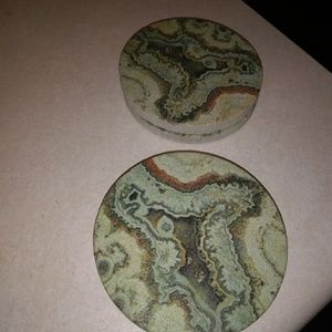 Thirsty stone coasters